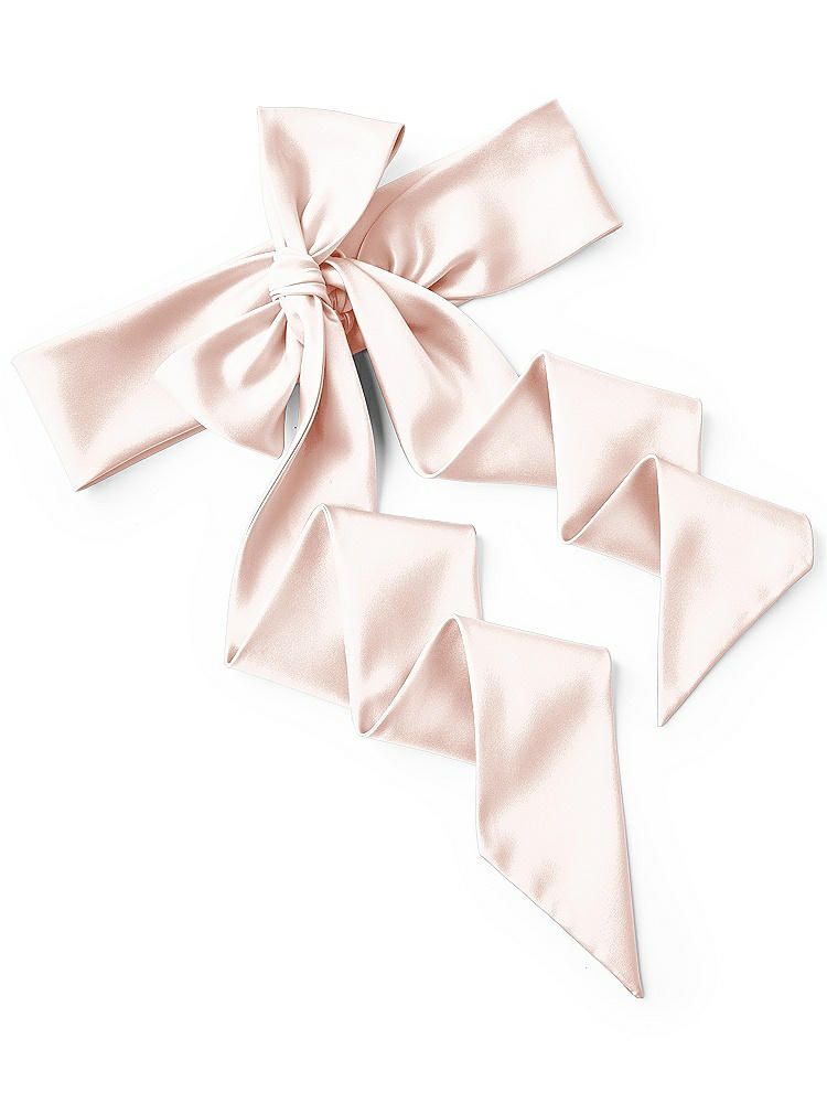 Back View - Blush Satin Twill Wedding Sash