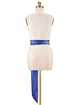 Alt View 3 Thumbnail - Cobalt Blue Satin Twill Wedding Sash