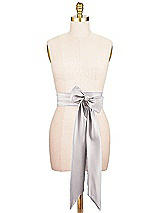 Alt View 1 Thumbnail - Cashmere Gray Satin Twill Wedding Sash