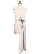 Alt View 2 Thumbnail - Cashmere Gray Satin Twill Wedding Sash