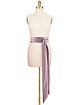 Front View Thumbnail - Dusty Rose Satin Twill Wedding Sash