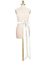 Alt View 2 Thumbnail - Ivory Satin Twill Wedding Sash