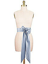 Alt View 1 Thumbnail - Larkspur Blue Satin Twill Wedding Sash