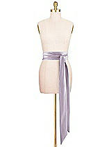 Front View Thumbnail - Lilac Haze Satin Twill Wedding Sash