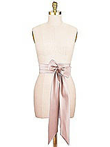 Alt View 1 Thumbnail - Neu Nude Satin Twill Wedding Sash