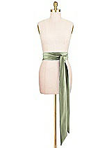 Front View Thumbnail - Sage Satin Twill Wedding Sash