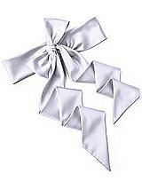 Rear View Thumbnail - Silver Dove Satin Twill Wedding Sash