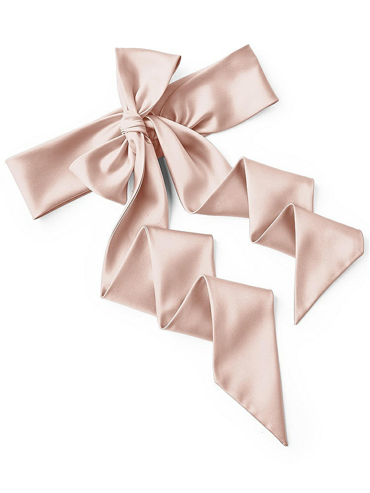 Back View - Toasted Sugar Satin Twill Wedding Sash