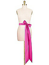 Alt View 2 Thumbnail - Think Pink Satin Twill Wedding Sash