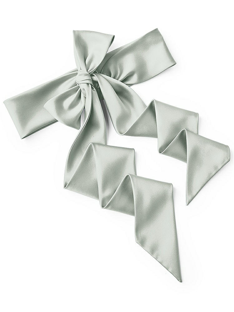 Back View - Willow Green Satin Twill Wedding Sash