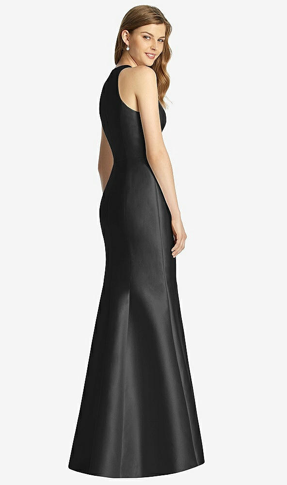 Back View - Black Bella Bridesmaid Dress BB121