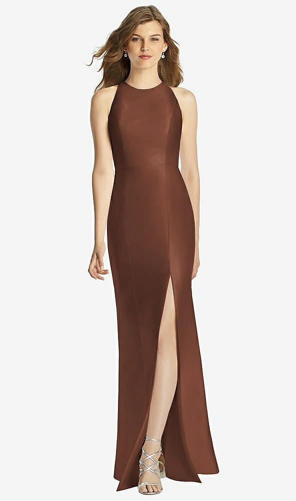 Front View - Cognac Bella Bridesmaid Dress BB121