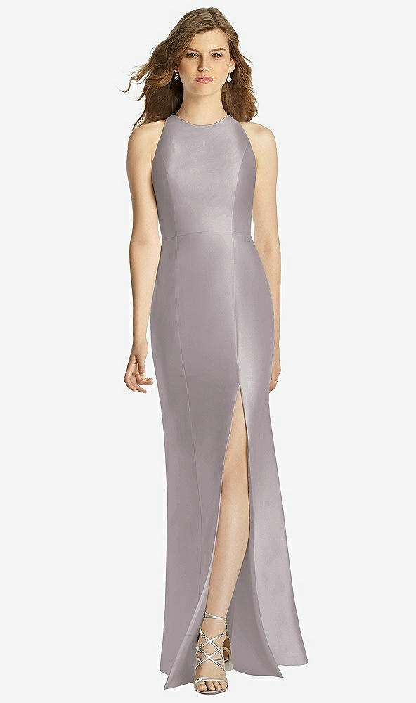 Front View - Cashmere Gray Bella Bridesmaid Dress BB121