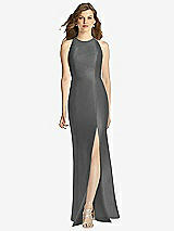 Front View Thumbnail - Gunmetal Bella Bridesmaid Dress BB121