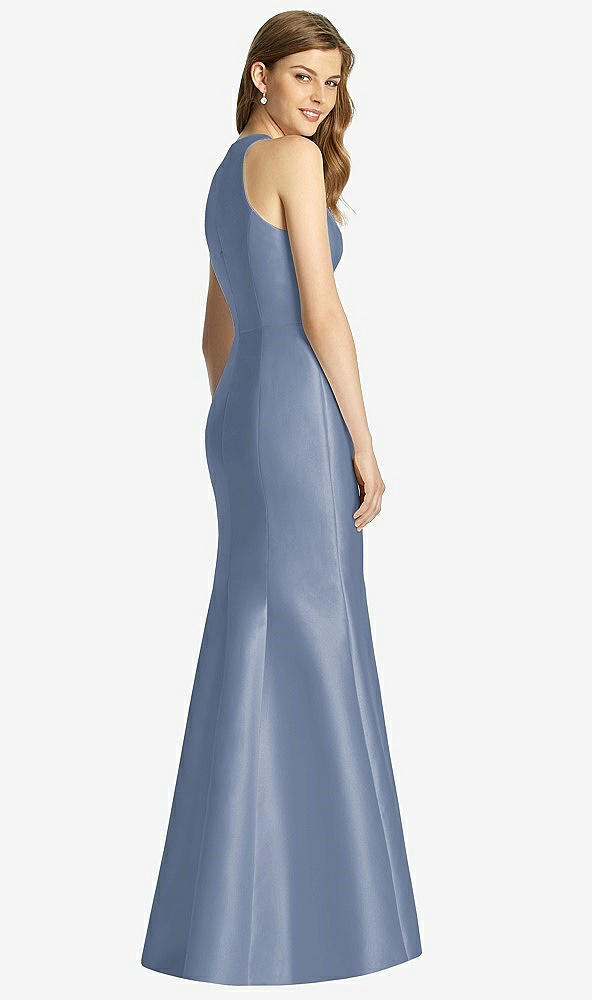 Back View - Larkspur Blue Bella Bridesmaid Dress BB121