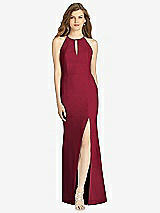 Front View Thumbnail - Burgundy Bella Bridesmaid Dress BB122