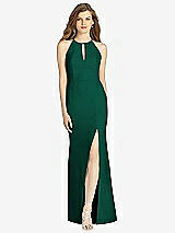 Front View Thumbnail - Hunter Green Bella Bridesmaid Dress BB122