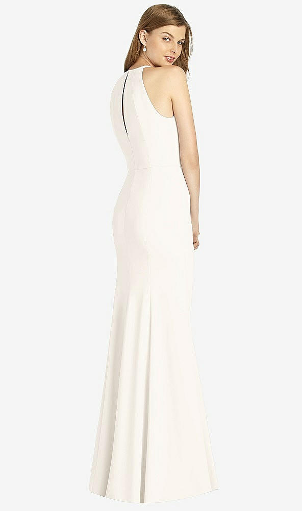 Back View - Ivory Bella Bridesmaid Dress BB122