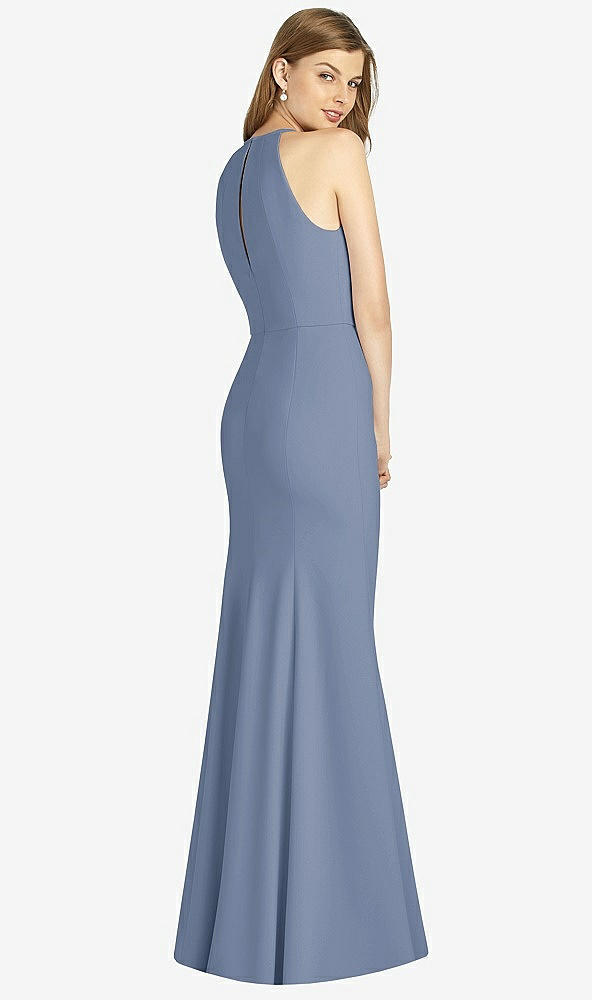 Back View - Larkspur Blue Bella Bridesmaid Dress BB122