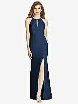 Front View Thumbnail - Midnight Navy Bella Bridesmaid Dress BB122