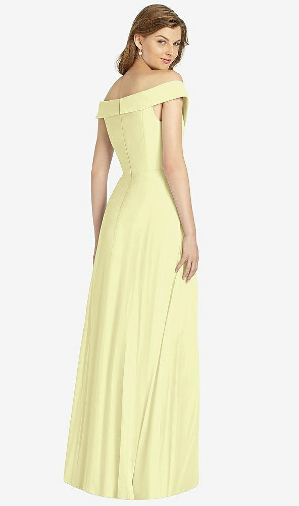 Back View - Butter Yellow Bella Bridesmaid Dress BB123