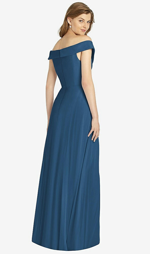 Back View - Dusk Blue Bella Bridesmaid Dress BB123