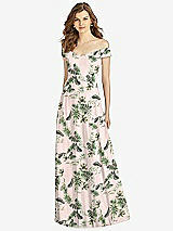 Front View Thumbnail - Palm Beach Print Bella Bridesmaid Dress BB123