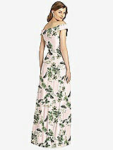 Rear View Thumbnail - Palm Beach Print Bella Bridesmaid Dress BB123