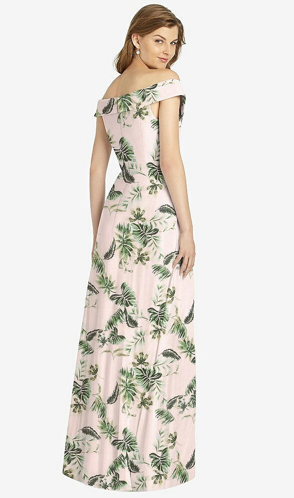 Back View - Palm Beach Print Bella Bridesmaid Dress BB123