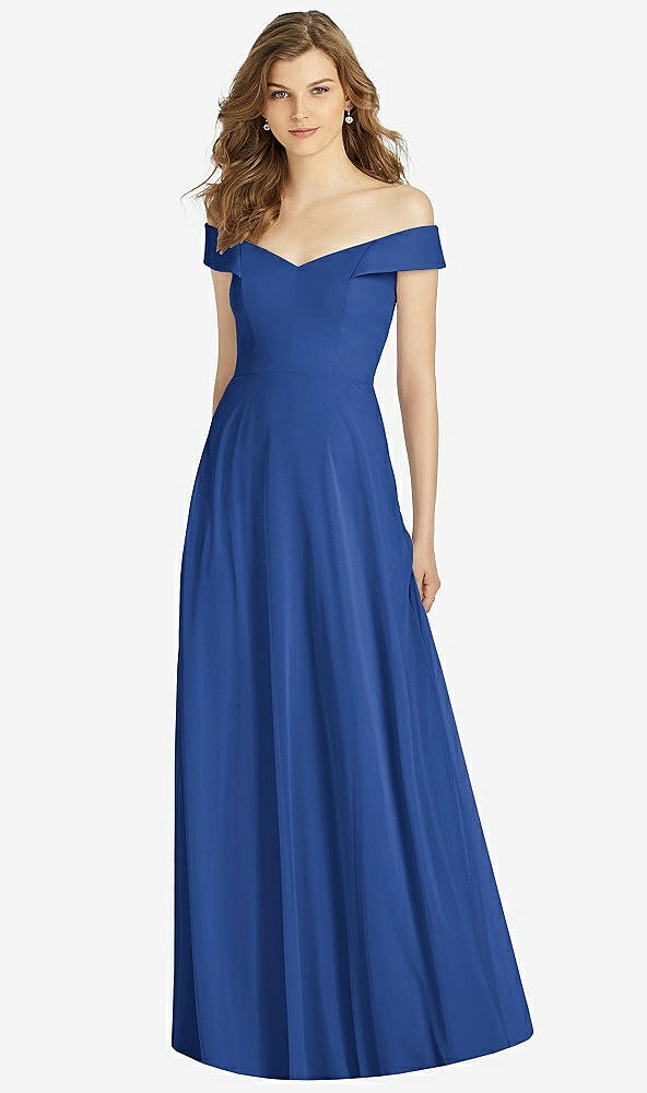 Front View - Classic Blue Bella Bridesmaid Dress BB123