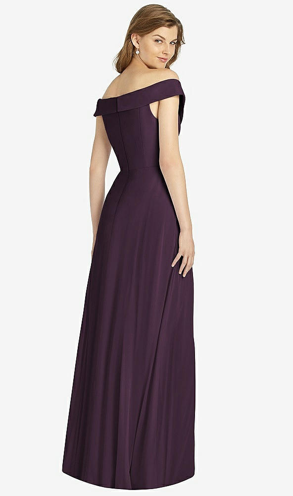 Back View - Aubergine Bella Bridesmaid Dress BB123