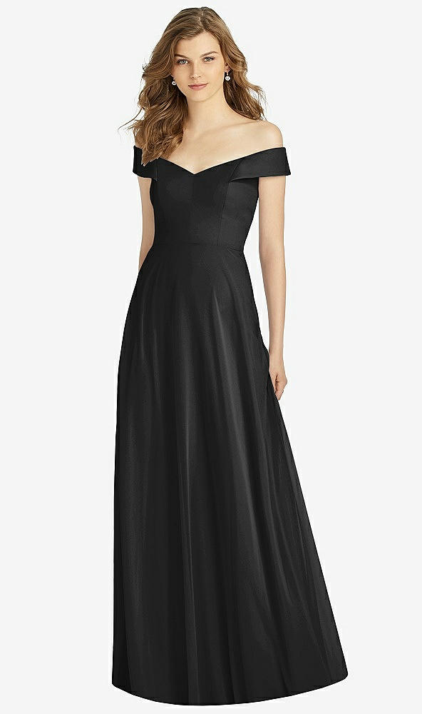 Front View - Black Bella Bridesmaid Dress BB123