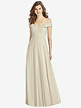 Front View Thumbnail - Champagne Bella Bridesmaid Dress BB123