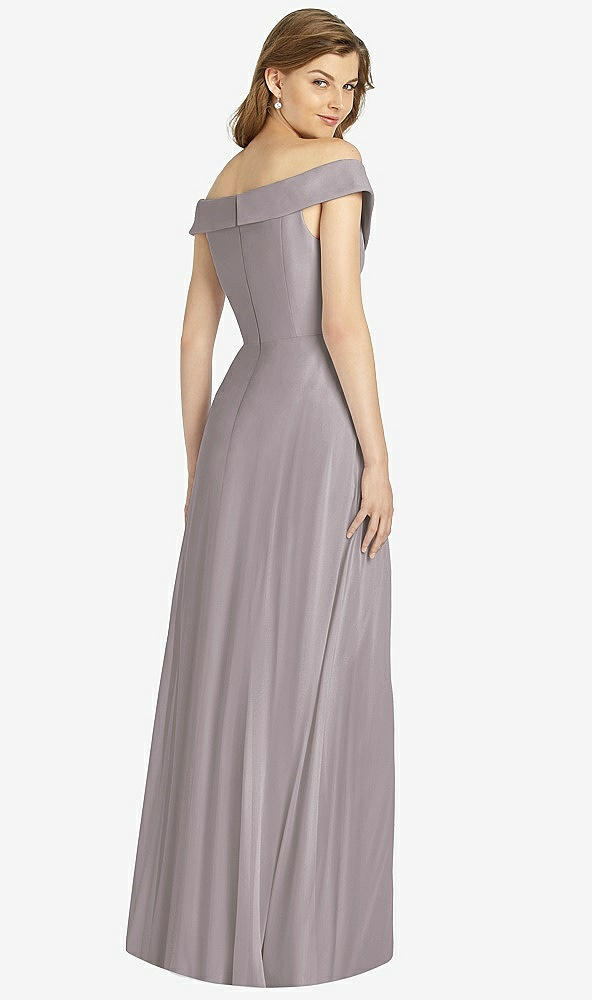 Back View - Cashmere Gray Bella Bridesmaid Dress BB123