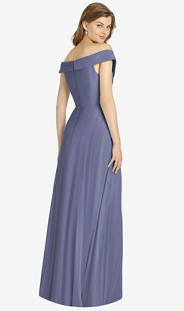 Back View - French Blue Bella Bridesmaid Dress BB123