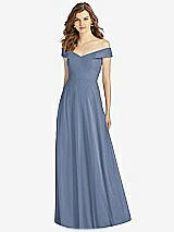 Front View Thumbnail - Larkspur Blue Bella Bridesmaid Dress BB123