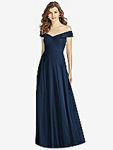 Front View Thumbnail - Midnight Navy Bella Bridesmaid Dress BB123