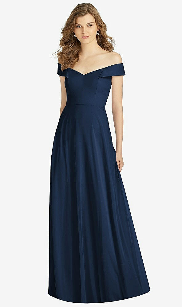 Front View - Midnight Navy Bella Bridesmaid Dress BB123