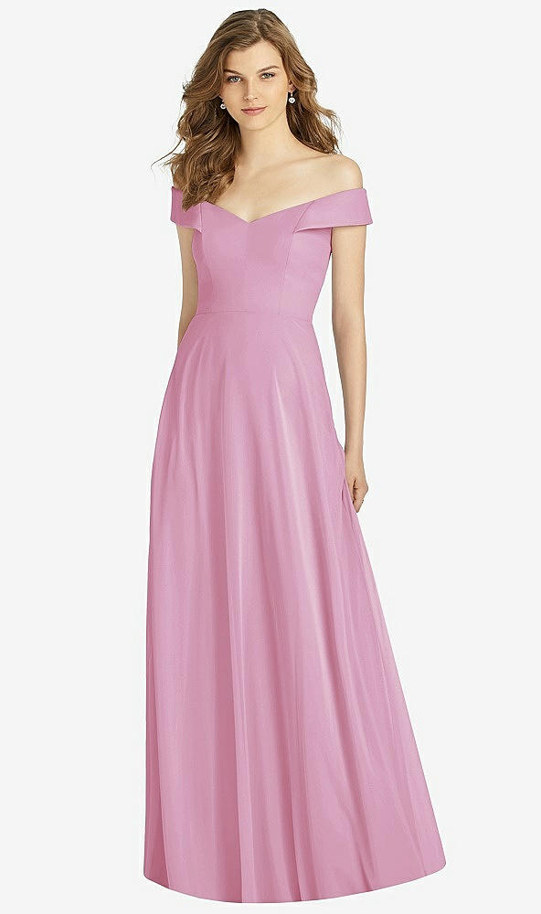 Front View - Powder Pink Bella Bridesmaid Dress BB123