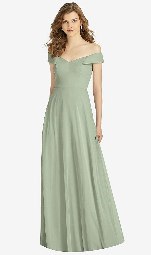 Front View - Sage Bella Bridesmaid Dress BB123