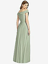 Rear View Thumbnail - Sage Bella Bridesmaid Dress BB123