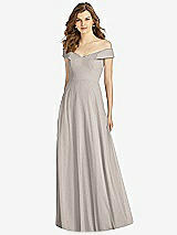 Front View Thumbnail - Taupe Bella Bridesmaid Dress BB123