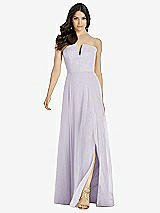 Front View Thumbnail - Moondance Strapless Notch Chiffon Maxi Dress