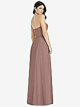 Rear View Thumbnail - Sienna Strapless Notch Chiffon Maxi Dress