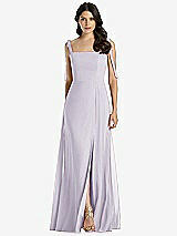 Front View Thumbnail - Moondance Tie-Shoulder Chiffon Maxi Dress with Front Slit