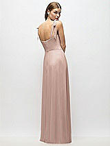 Alt View 3 Thumbnail - Neu Nude Tie-Shoulder Chiffon Maxi Dress with Front Slit