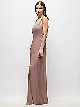 Alt View 2 Thumbnail - Sienna Tie-Shoulder Chiffon Maxi Dress with Front Slit