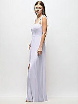Alt View 2 Thumbnail - Silver Dove Tie-Shoulder Chiffon Maxi Dress with Front Slit