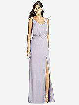 Front View Thumbnail - Moondance Blouson Bodice Mermaid Dress with Front Slit