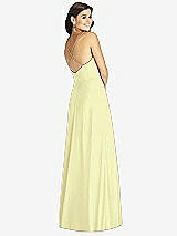 Rear View Thumbnail - Butter Yellow Criss Cross Back A-Line Maxi Dress